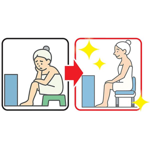 「アルミ製シャワーベンチ（バス用品）」｜詳細画像