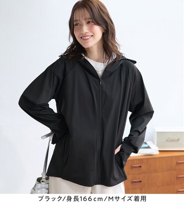 Viola e Viola（ヴィオラ エ ヴィオラ）の「＜水陸両用＞紫外線カット！万能パーカー（パーカー）」｜詳細画像