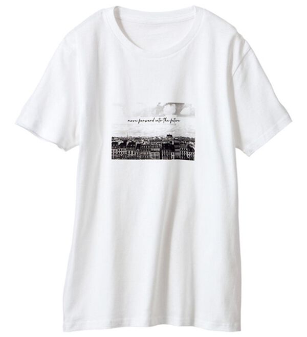 VINNO（ヴィノ）の「コットン１００％・デザインＴシャツ（カットソー）」｜ホワイト