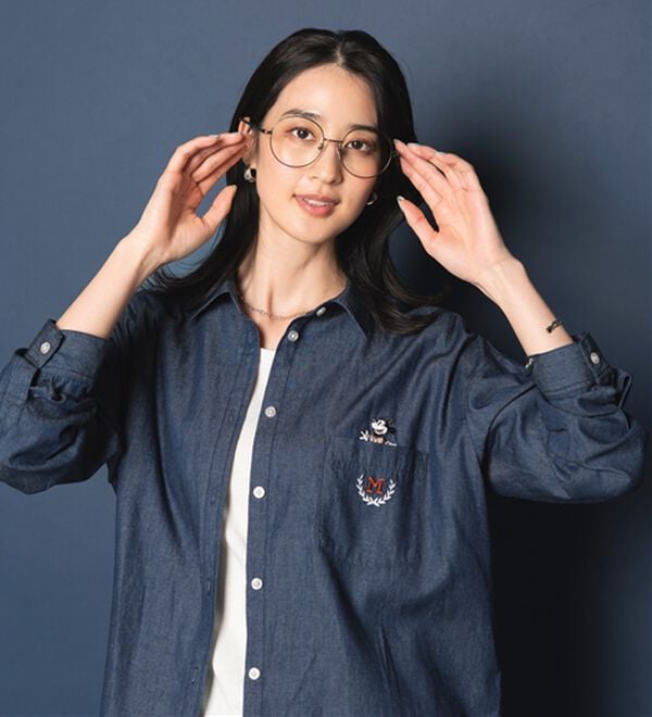 BELLUNA（ベルーナ）の「＜Ｄｉｓｎｅｙ＞【ミッキー】飛ばし刺しゅうデニムシャツジャケット（シャツ）」｜詳細画像