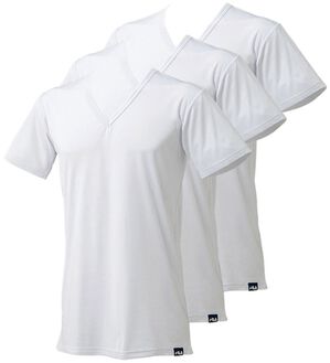 「【３枚組】＜フィラ＞ホットテック　柔らか裏起毛インナー（メンズ肌着・インナーウェア）」｜ホワイト 半袖V首