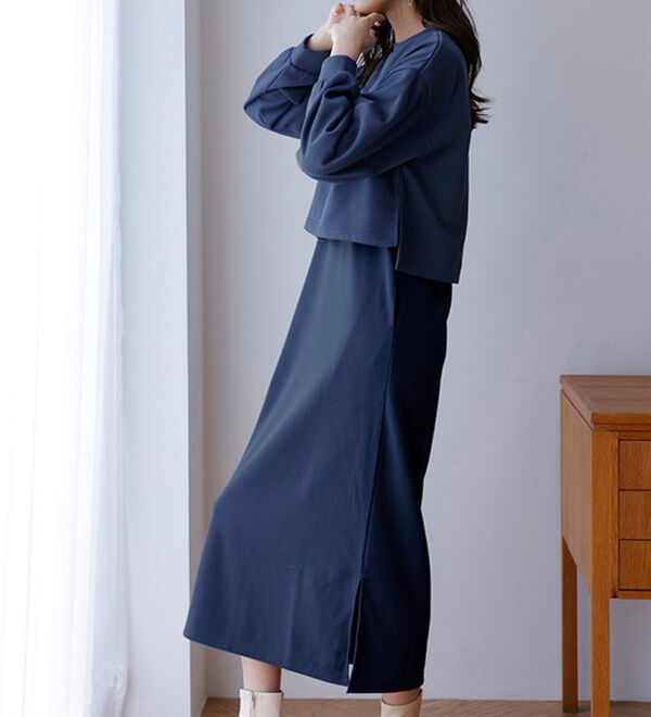 RANAN（ラナン）の「裏起毛！アンチピリング！３WAYワンピースセット（その他ワンピース）」｜詳細画像