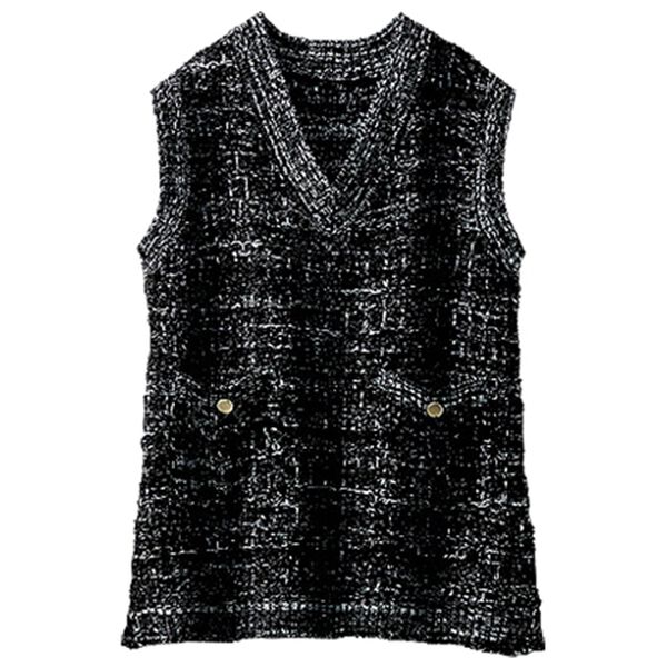 BELLUNA（ベルーナ）の「上品見え！ファンシーニットベスト（ベスト）」｜詳細画像