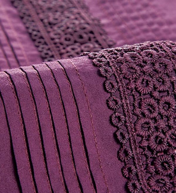 BELLUNA（ベルーナ）の「綿１００％レース&times;ピンタックデザインブラウス（ブラウス）」｜詳細画像