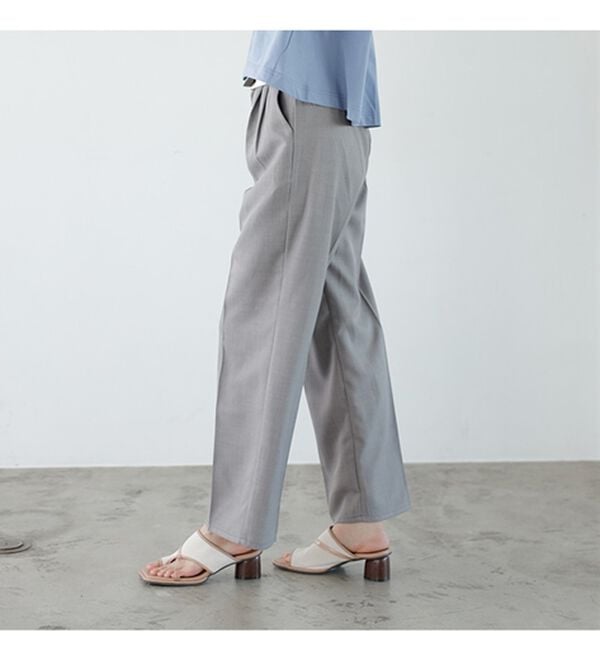 GeeRA（ジーラ）の「２ＷＡＹハイウエストスラックスパンツ（フルレングスパンツ）」｜詳細画像