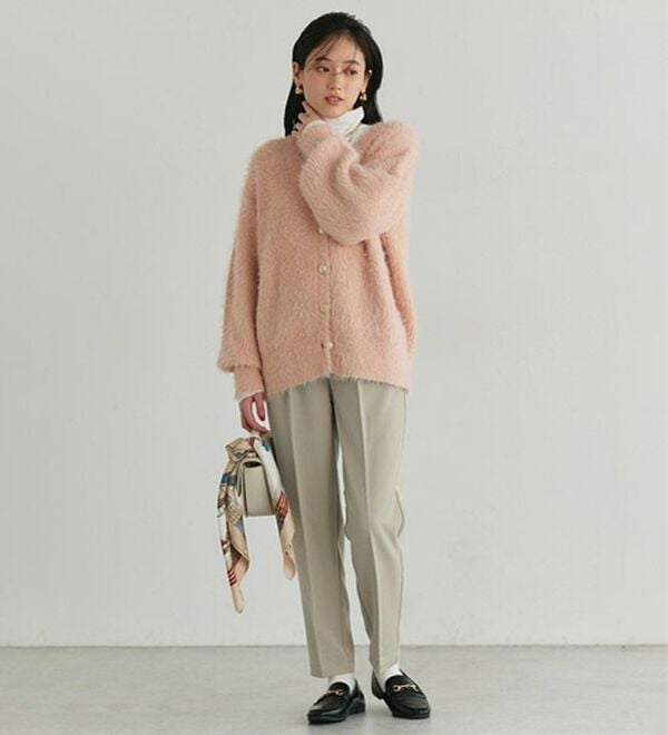 Pierrot（ピエロ）の「【選べる丈】高見えすっきりテーパードパンツ（フルレングスパンツ）」｜詳細画像