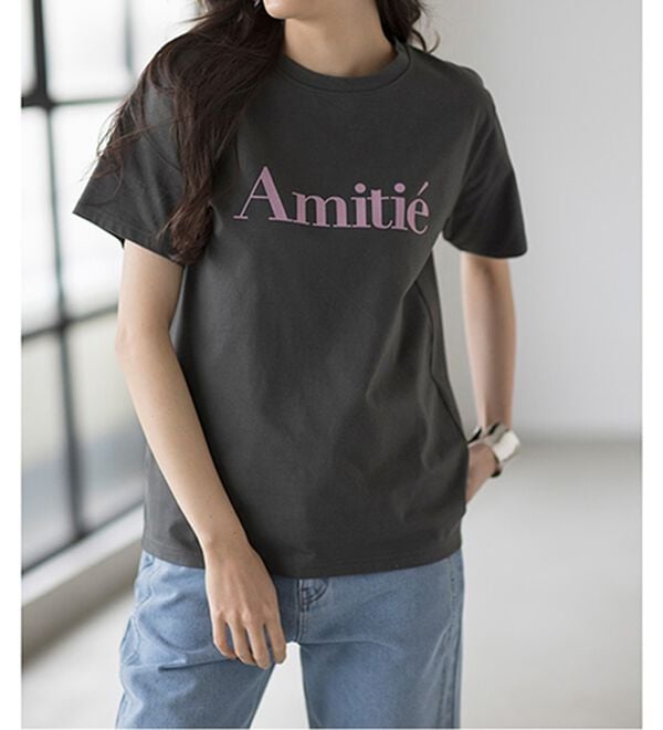 RANAN（ラナン）の「フロッキープリントロゴＴ（Tシャツ）」｜詳細画像