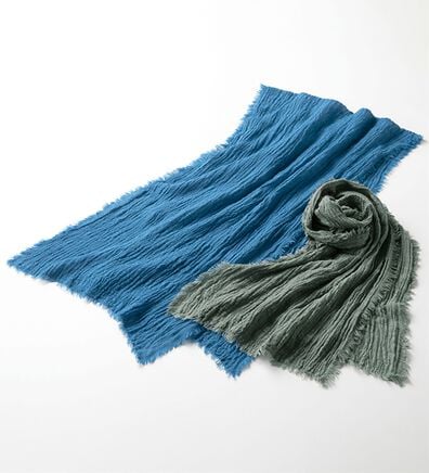 「素肌が喜ぶ着映えストール（メンズストール・マフラー）」