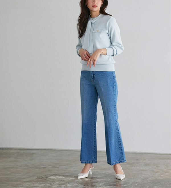 Pierrot（ピエロ）の「ボウタイポケットニット（ニット・セーター）」｜詳細画像