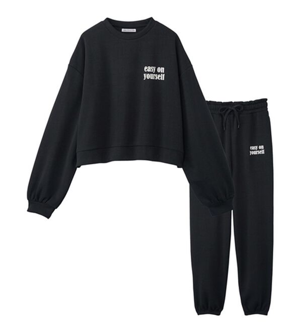 「裏起毛スウェットセットアップ（パジャマ・ルームウェア）」｜詳細画像