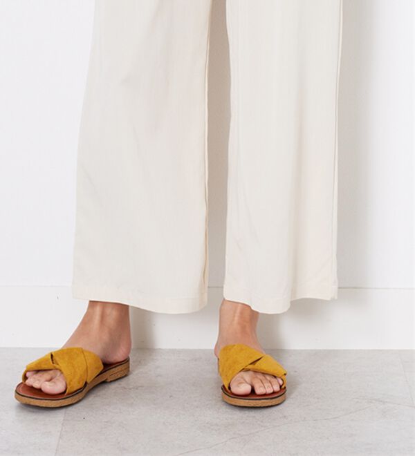 BELLUNA（ベルーナ）の「【接触冷感】なめらかタッチイージーワイドパンツ（ワイドパンツ・ガウチョ）」｜詳細画像