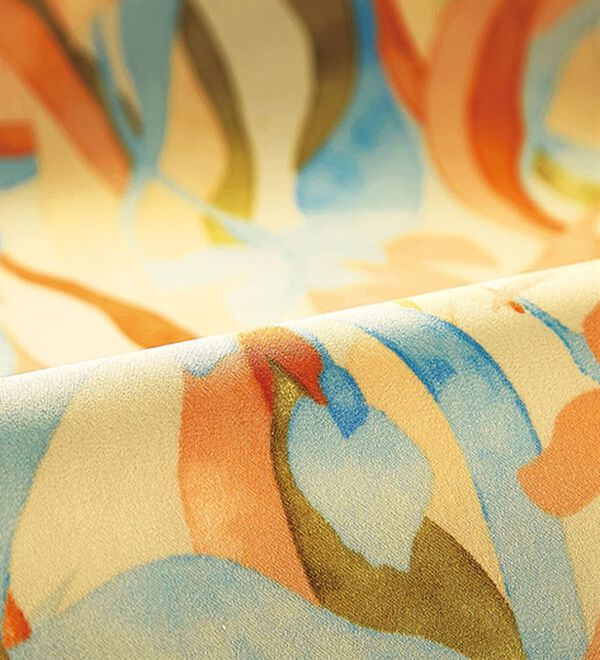 BELLUNA（ベルーナ）の「艶やかプリント切替フレアースカート（ロングスカート）」｜詳細画像