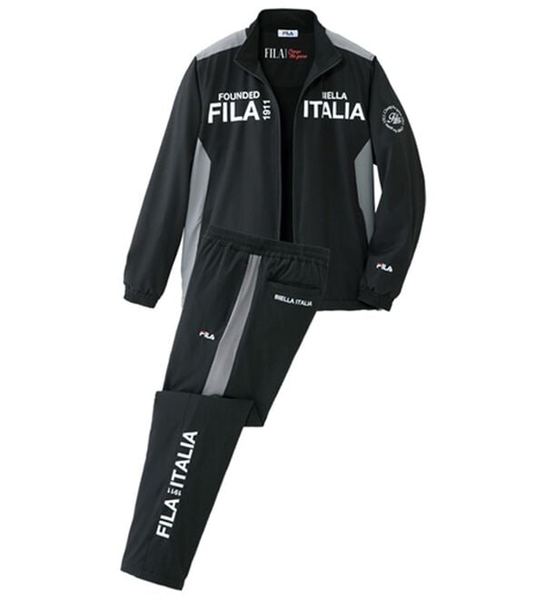 「＜フィラ＞アクティブストレッチウィンドスーツ（メンズスポーツウェア（アウター））」｜ブラック