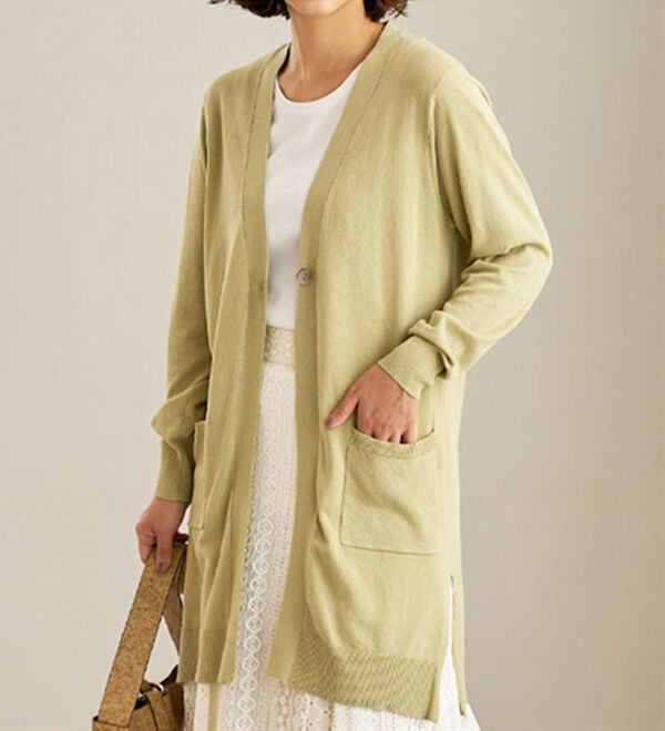 BELLUNA（ベルーナ）の「ヒンヤリ冷感！洗えるロング丈カーディガン（ニットカーディガン）」｜詳細画像