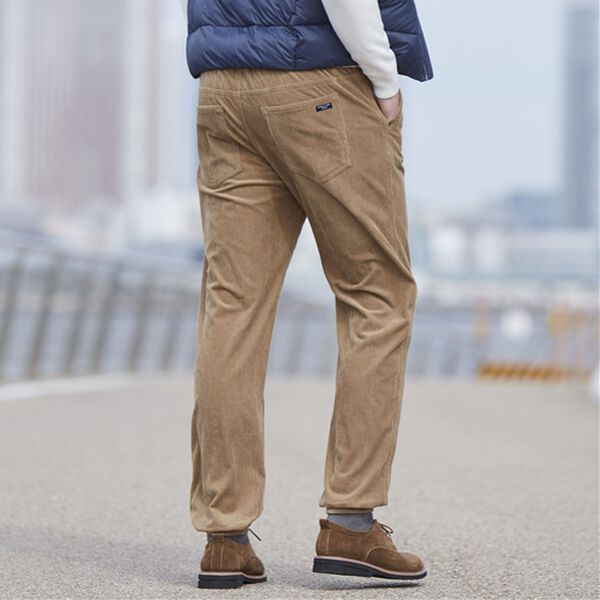 「【２本組】＜コムルヴァン・オム＞コーデュロイすっきりイージーパンツ（メンズフルレングスパンツ）」｜詳細画像