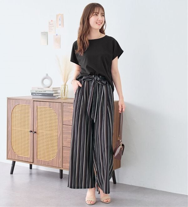 alotta（アロッタ）の「【２点セット】ひんやり涼しいこなれセットアップ（セットアップ）」｜詳細画像