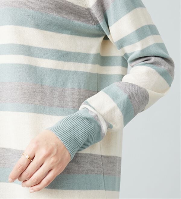 BELLUNA（ベルーナ）の「カシミヤタッチニットチュニック（チュニック）」｜詳細画像