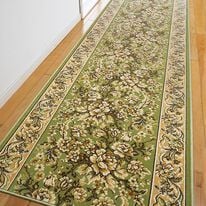 「光沢のある洗える国産モケット織廊下敷（カーペット）」