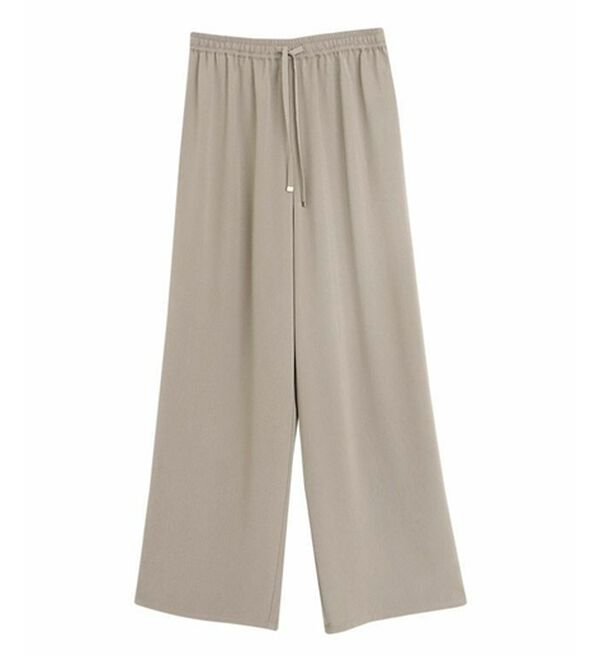 Pierrot（ピエロ）の「【接触冷感】楽ちんキレイ見えワイドイージーパンツ（フルレングスパンツ）」｜詳細画像