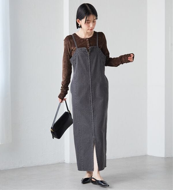 RANAN（ラナン）の「フロントジップデニムジャンスカ（その他ワンピース）」｜詳細画像