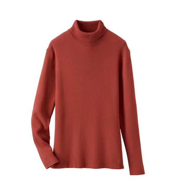 BELLUNA（ベルーナ）の「【安心感あるプチプラニット】リブニットタートルネックプルオーバー（ニット・セーター）」｜詳細画像