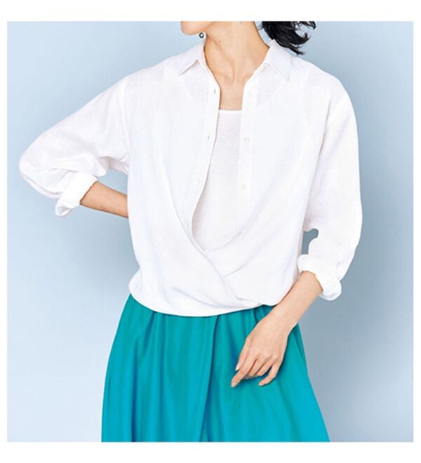 VINNO（ヴィノ）の「綿ボイルサーキュラーマキシスカート（ロングスカート）」｜詳細画像