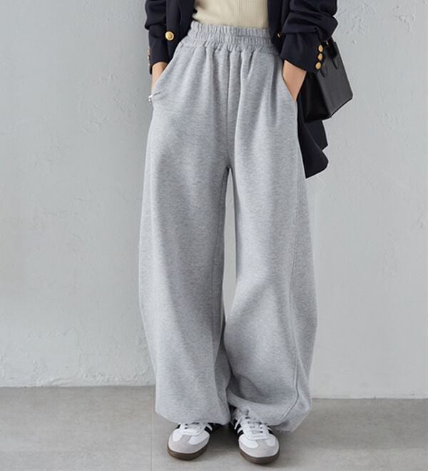 RANAN（ラナン）の「裏起毛カーブスウェットパンツ（その他パンツ）」｜詳細画像