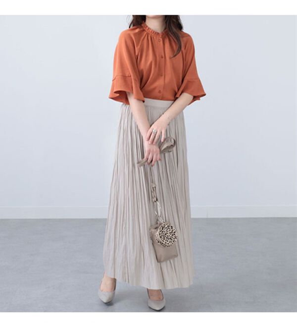 BELLUNA（ベルーナ）の「衿フリル華やかデザインブラウス（ブラウス）」｜詳細画像