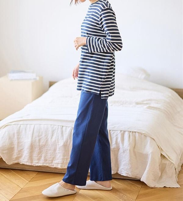 LAVIENNE（ラヴィエンヌ）の「【とろける肌心地】綿１００％あったかスムースパジャマ（パジャマ・ルームウェア）」｜詳細画像