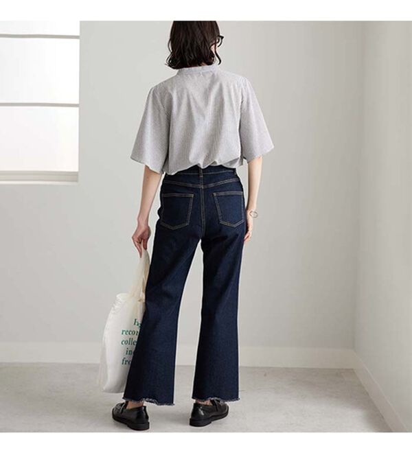 GeeRA（ジーラ）の「フレアー袖バンドカラーブラウス（ブラウス）」｜詳細画像