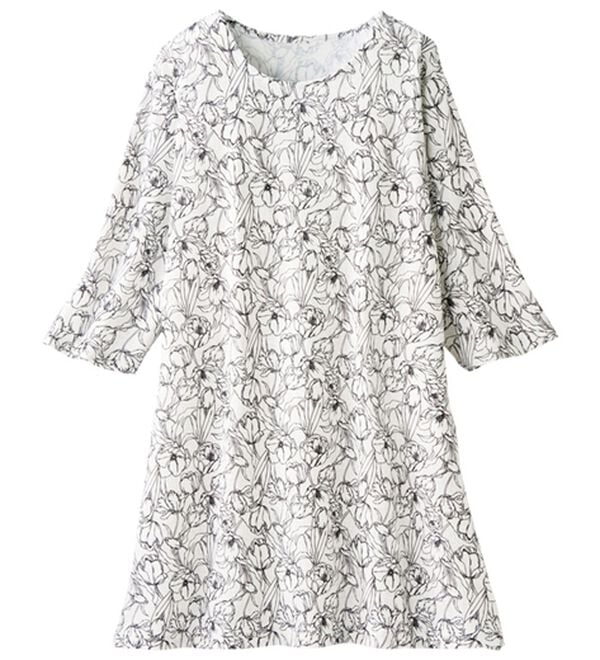 「【３色組】気分華やぐプリントチュニック（チュニック）」｜詳細画像