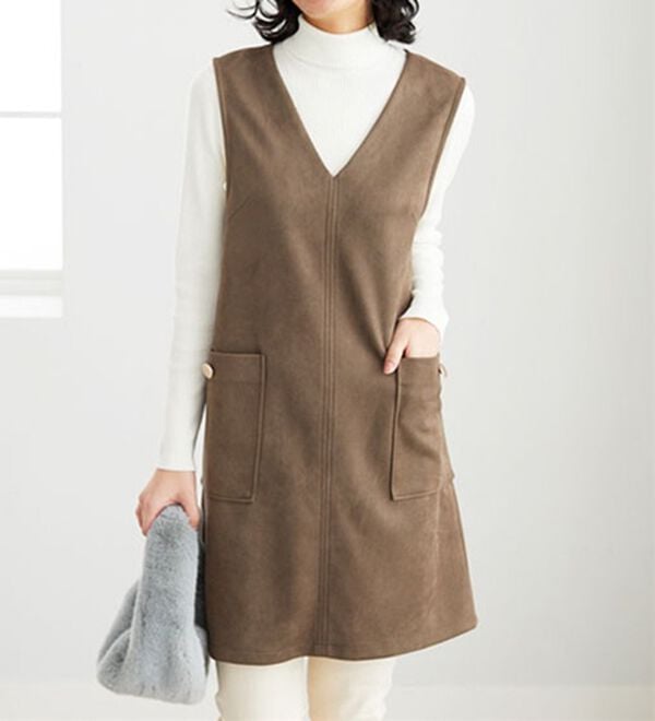 BELLUNA（ベルーナ）の「リブニットタートルプルオーバー（ニット・セーター）」｜詳細画像