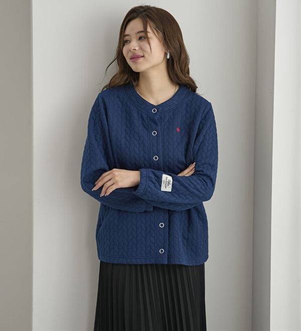 BELLUNA（ベルーナ）の「【ＰＯＬＯ　ＢＣＳ】ジャカード素材カーディガン（その他カーディガン）」｜詳細画像