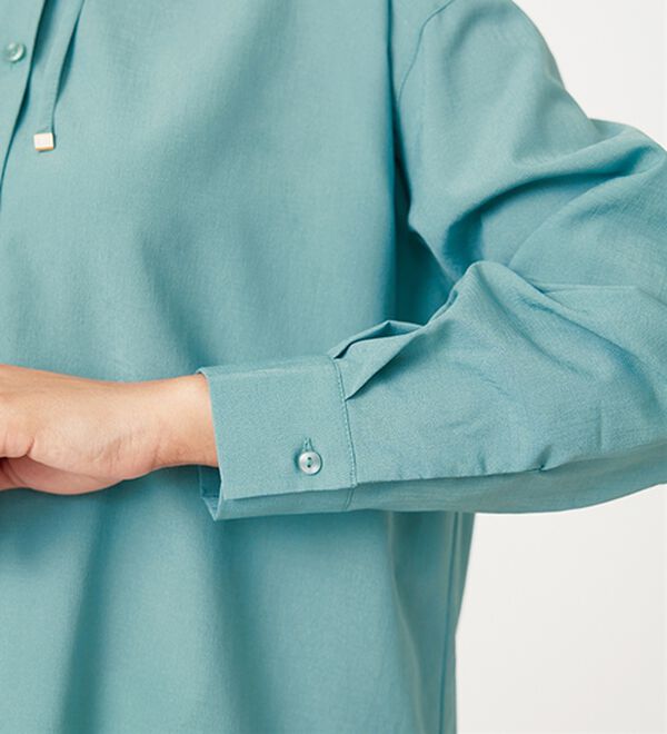 BELLUNA（ベルーナ）の「シアー素材フードデザインシャツ（シャツ）」｜詳細画像