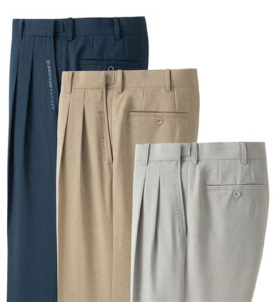 「【３本組】＜ダンロップ・リファインド＞新アジャスター付接触冷感スラックス（メンズスラックス）」