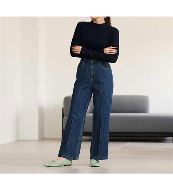 RANAN（ラナン）の「袖ボタンハイゲージニット＜4つの機能付＞（ニット・セーター）」｜詳細画像