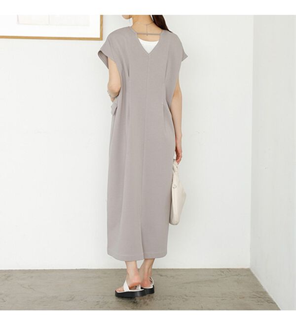 GeeRA（ジーラ）の「バイカラーステッチバックオープンワンピース（その他ワンピース）」｜詳細画像