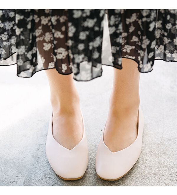 GeeRA（ジーラ）の「足にフィット！スクエアトゥパンプス　プレーン（パンプス）」｜詳細画像