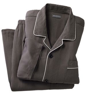 「ひんやり楊柳パジャマ（メンズルームウェア）」｜詳細画像