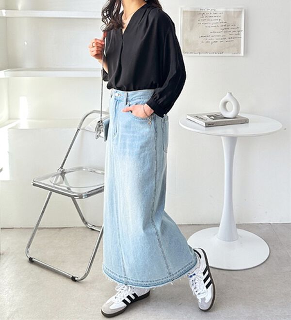 GeeRA（ジーラ）の「シルエットきれい！上品7分袖デザインブラウス（ブラウス）」｜詳細画像