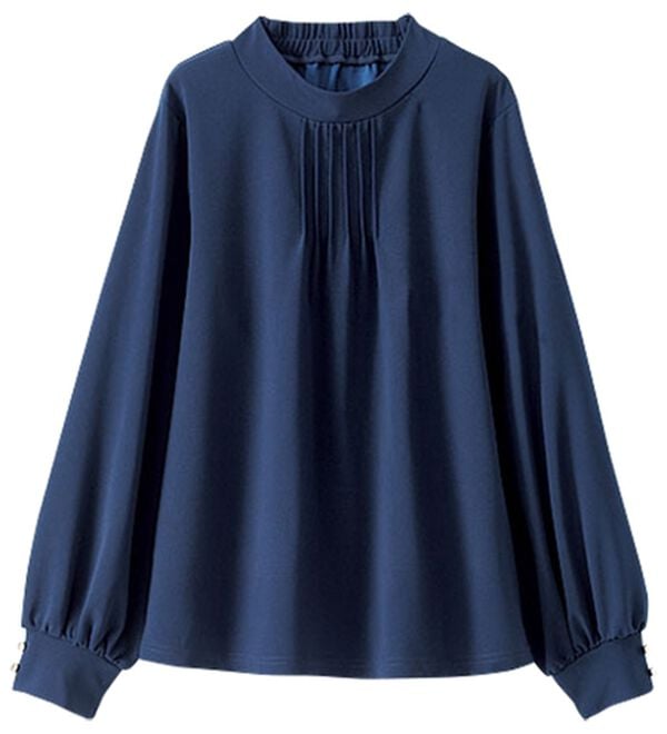 BELLUNA（ベルーナ）の「着脱楽々！袖ボタンデザインブラウス（ブラウス）」｜詳細画像