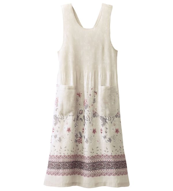 「【３枚組】涼やかプリーツチュニック（エプロン）」｜詳細画像