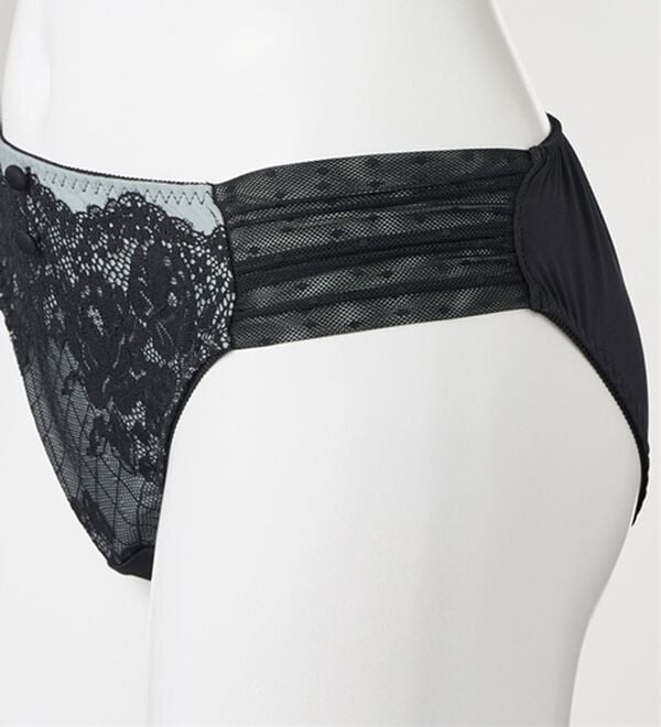 「＜ストラップレス＞まる胸メイクのちゅるんブラ＆ショーツセット（ブラジャー＆ショーツセット）」｜詳細画像