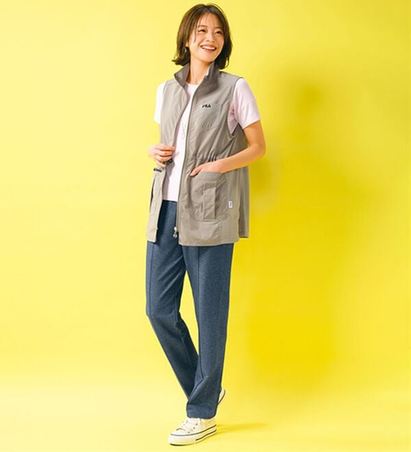 ルフラン（ルフラン）の「【３本組】＜ＦＩＬＡ＞杢調すっきりラクするパンツ（フルレングスパンツ）」｜詳細画像