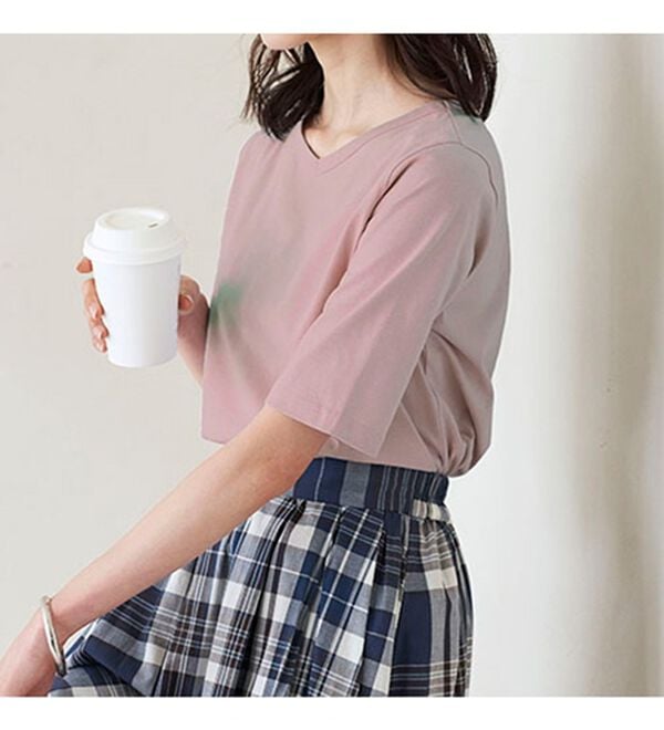 BELLUNA（ベルーナ）の「綿１００％抗菌防臭汗ジミ対策プルオーバー（カットソー）」｜詳細画像