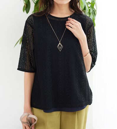 BELLUNA（ベルーナ）の「【店舗・ネット限定】総レースアンサンブル（アンサンブル）」