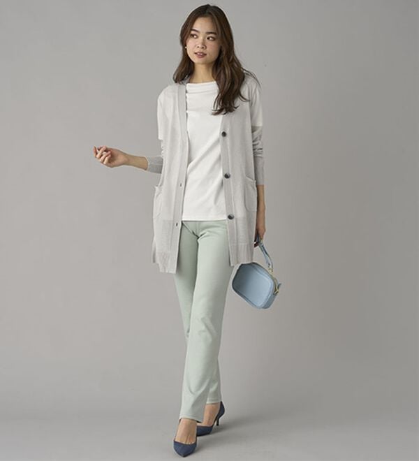 BELLUNA（ベルーナ）の「【選べる股下】ジャストフィットらくらくパンツ（フルレングスパンツ）」｜詳細画像