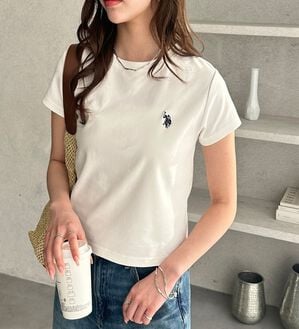 GeeRA（ジーラ）の「【ＵＳ．ＰＯＬＯ．ＡＳＳＮ】汗染み防止ミニＴシャツ（Tシャツ）」｜詳細画像