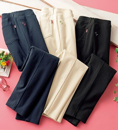 ルフラン（ルフラン）の「【３本組】定番！自由自在パンツ（フルレングスパンツ）」