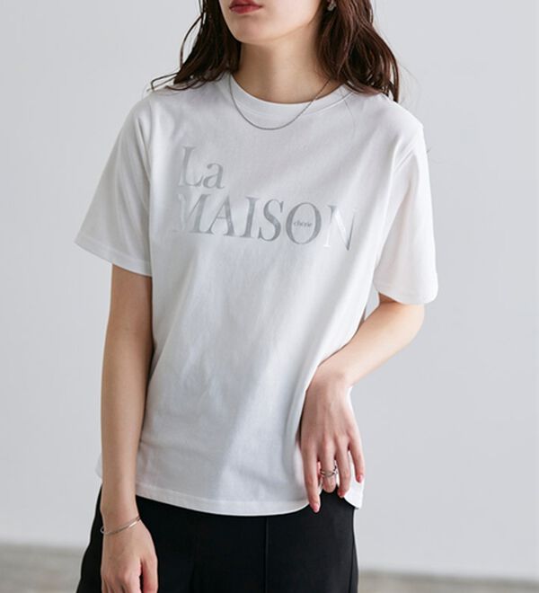 Pierrot（ピエロ）の「【イージーケア】選べるロゴＴシャツ（Tシャツ）」｜詳細画像